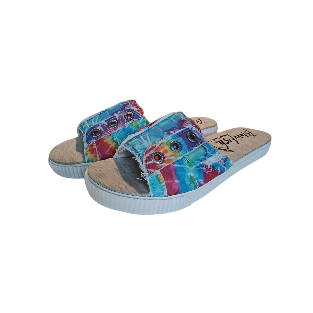 New BLOWFISH Fresco Hippy Tie Dye Slide On Shoes 8.5